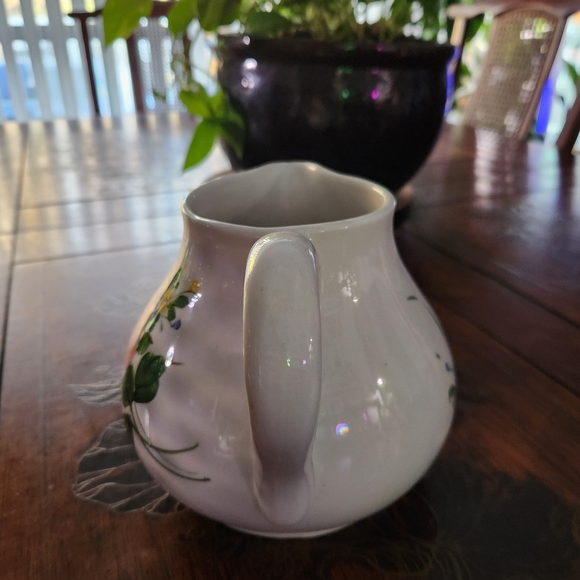 Floral Ceramic Pitcher Made In Italy - Picture 5 of 6